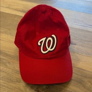 New Era Red Baseball Cap with White 'W' Emblem